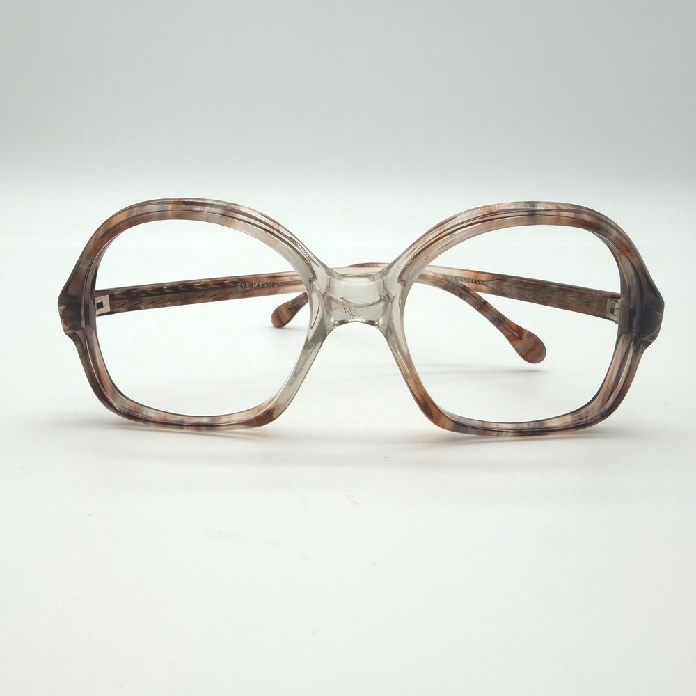 Vintage Eye Mystique by Univis Ambassadress Eyeglass Frames‎ Brown Tortoise